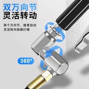 万向黄油枪头怪手专用电气动注油器高压手动奶油嘴黄油机配件大全