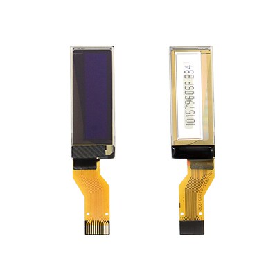 鱼鹰光电 0.91寸OLED屏128*32蓝光SSD1306 SPI接口 12PIN插接