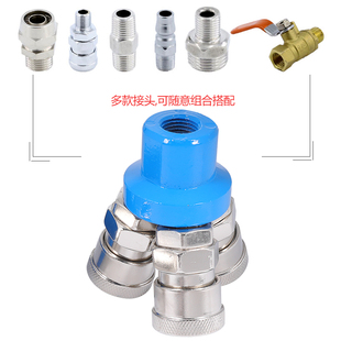 气动空压机配件大全气泵三通SMY圆二通软管C式出气口气管快速接头