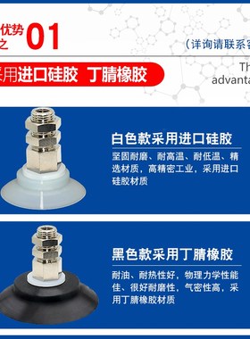 艾弗森机械手真空吸盘PFTK-60/80/95-N金具吸盘组件 工业气动配件