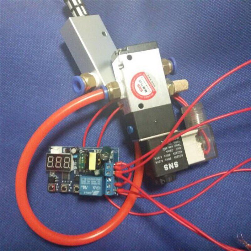 发生器和电磁阀电路工作连体/吸盘/吸气后时间吹吸气自动化机械手