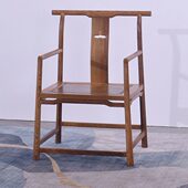 红木家具鸡翅木太师椅实木新中式 仿古圈椅茶桌椅子休闲泡茶主人椅