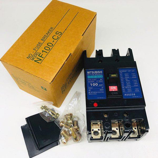 低压断路器NF100-CS 空气开关 3P断路器 60A 75 50A 100A老式黑色