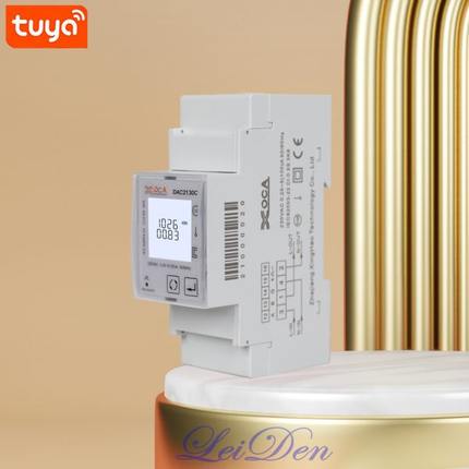 Tuya涂鸦智能单相电表ZigBee断路器80A多费率导轨式计量
