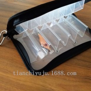 爱路亚木虾包 鱿鱼针收纳饵包 深海钓鱼用品 船钓拖钓装备路亚包