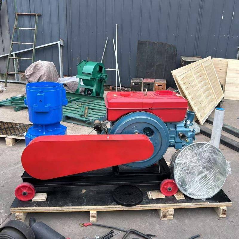 15马力柴油机饲料颗粒机秸秆草料玉米饲料造粒机畜牧养殖制粒机