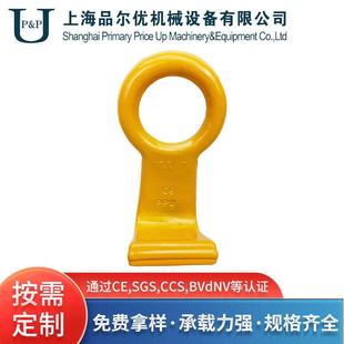 厂家供应合金钢锻造热处理喷塑吊桶钩高强韧造安全牢固