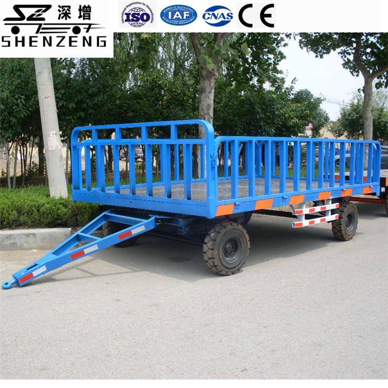 8吨平板拖车工具车牵引车平板运输车8吨带围栏平板拖车