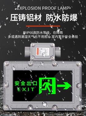 防爆双头紧急照明灯低压防爆12v24v36vled消防照明安全出口疏散指