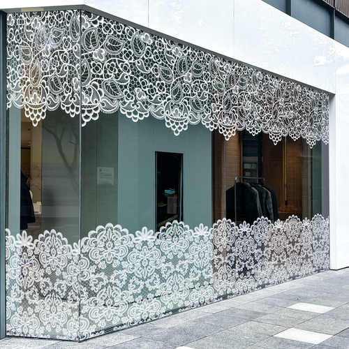 雅彦遮丑高级感蕾丝玻璃贴纸