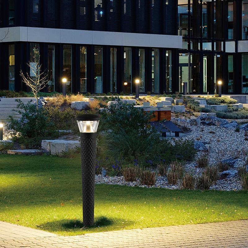 新款市电草坪灯庭院路灯防水花园别墅简约现代地灯圆形柱灯异形