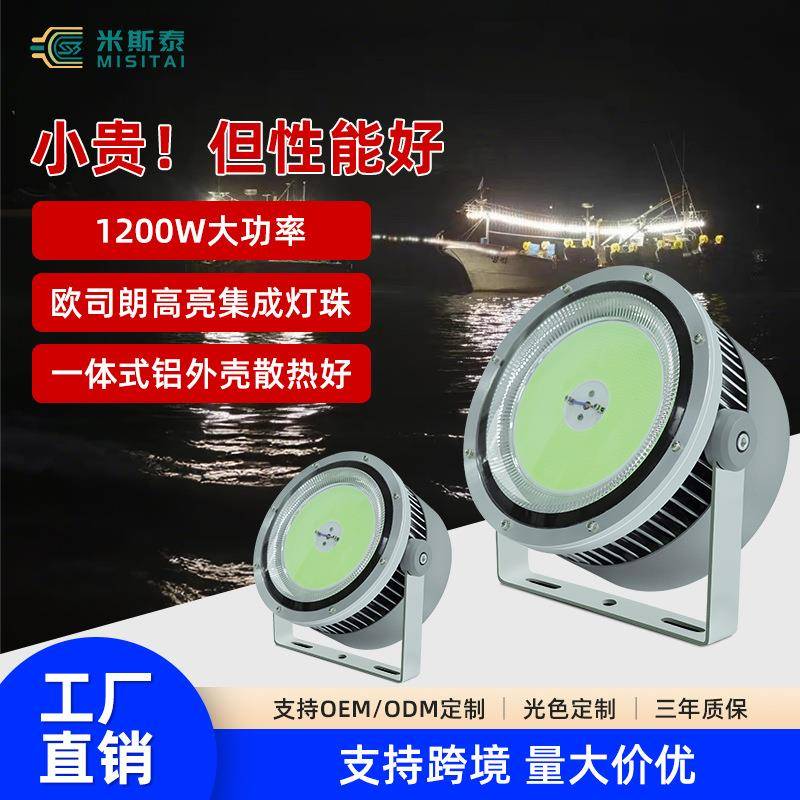 厂家长效续航IP66防水高亮聚光大功率深水诱鱼灯LED集鱼灯