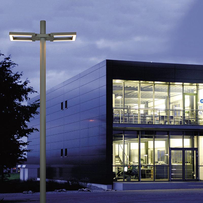 LED现代简约风双头庭院灯壁灯别墅景观园林绿化公园小区庭院灯