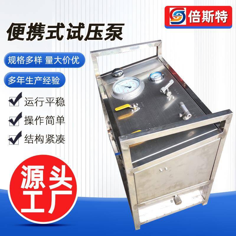 便携式试压泵打压泵管道自动打压机手提式便携试压机厂家供应