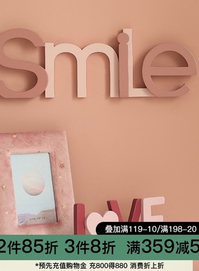 创意字母摆件软装电视柜t客厅家居饰品北欧玄关办公室桌面房间布