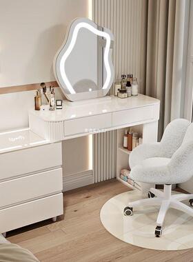 奶油2风梳妆台实木轻奢妆小智能BZC现代简约型化桌025新款卧室化