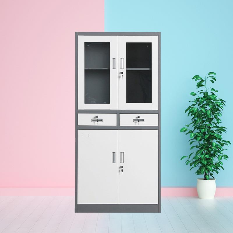hhd-006厂家直供件办公家具制五节钢柜加文柜铁皮保险柜储物柜包