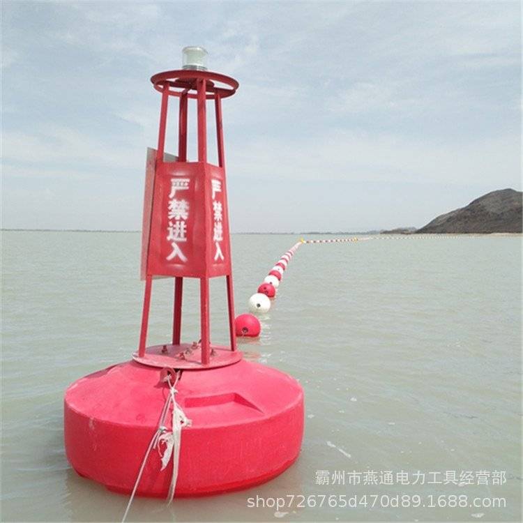 河道抽水塑料浮圈O型测聚乙烯浮标简易监测浮标海上救生浮体
