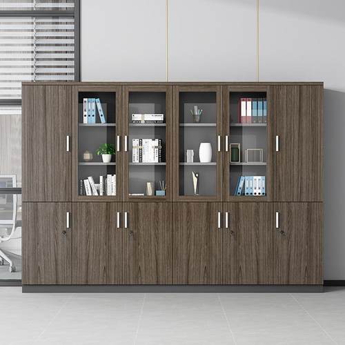 诗如歌文件季柜木简约代档案资料储物柜书柜带锁柜SG-011办公室质