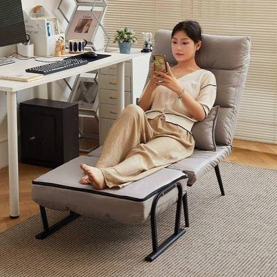 躺椅折床叠午休两用椅懒阳人可躺可CBD坐台家用休闲公室办午睡两