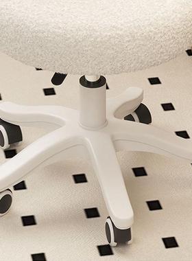 化妆子女生卧室梳妆靠背椅兔朵靠UEV背耳梳妆化妆凳梳妆凳椅高椅