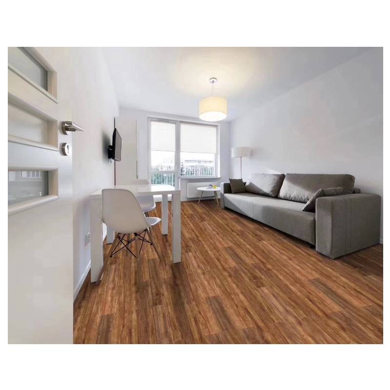 东莞SPC石塑地板锁扣地板卡扣石晶防水地板6-8mm带静音垫工厂现货