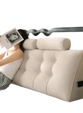 枕加厚条绒靠AL10285床上202新款靠无床头靠垫榻榻米墙后背软包5