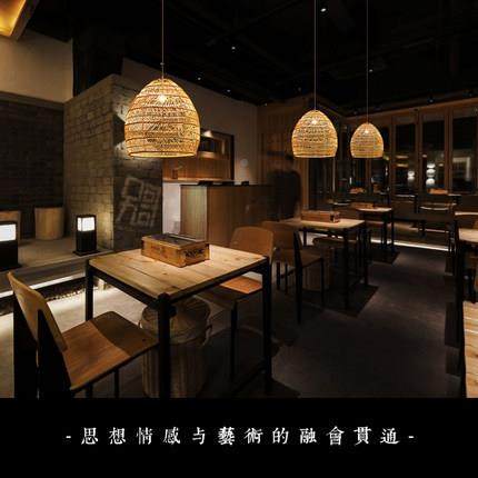 日式吊灯厅榻榻卧室书房灯工程中式客田园民866餐宿LED米厅藤艺吊,家装灯饰光源,智能吊灯,淘宝优惠券,粉丝福利购,淘宝优惠卷