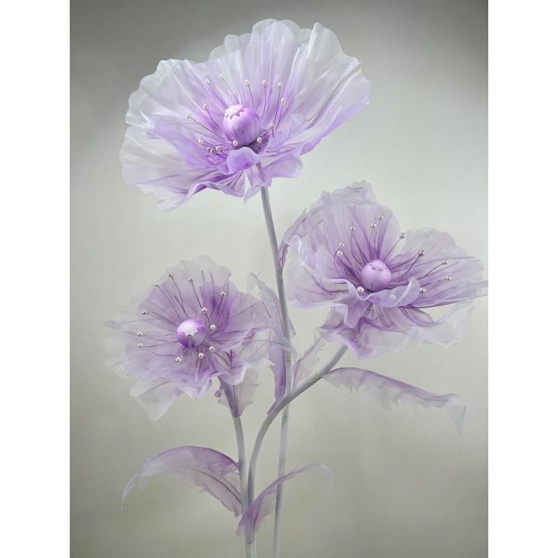 新款庆道具舞台背景婚花艺仿真路引婚花礼布置橱窗陈美装饰真szt7