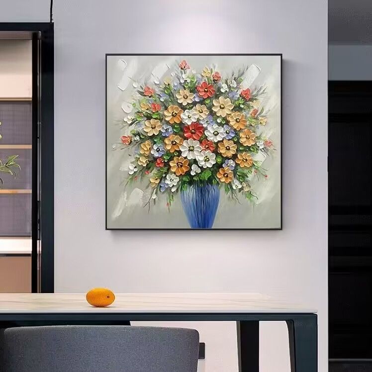 北欧装饰画花卉现代餐厅客厅卧室玄关挂画高档墙壁画卫生间遮挡画图片