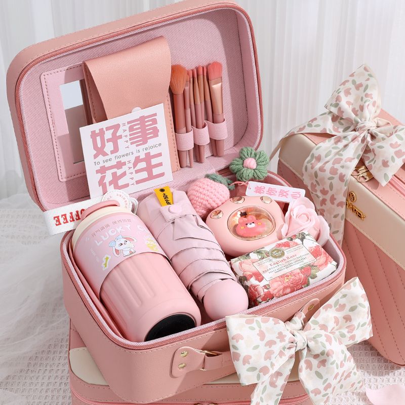 高档伴手礼女伴娘结婚实用化妆箱送闺蜜婚庆高级感姐妹团回礼物盒