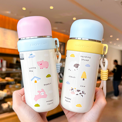儿童保温杯女孩上学专用水
