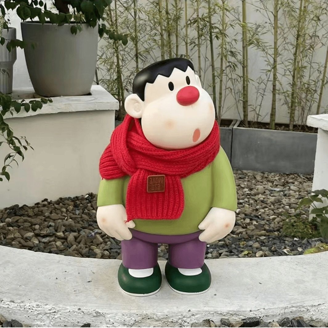 高颜值歪头胖虎摆件客厅桌面电视柜入户玄关装饰家居