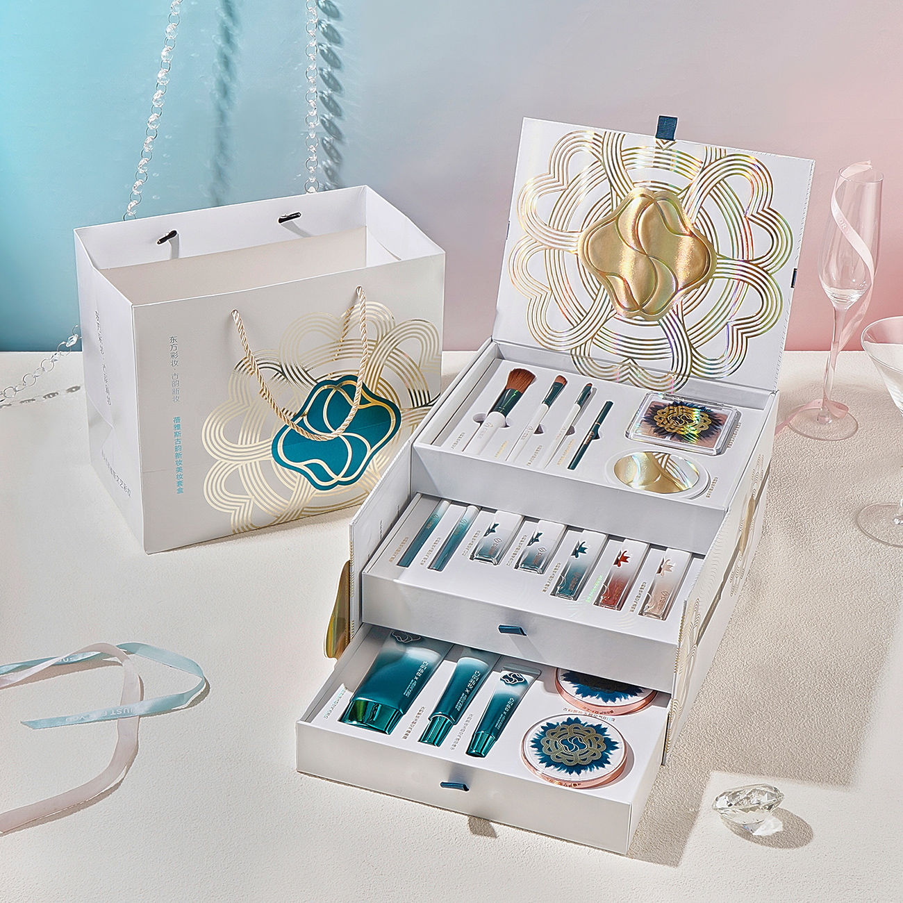 520情人节彩妆套装套盒护肤口红气垫化妆品生日礼物送老婆女友