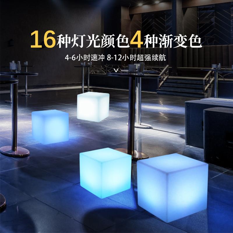 创意LED立方体落地灯露台花园庭院方形装饰景观灯客厅卧室氛围灯
