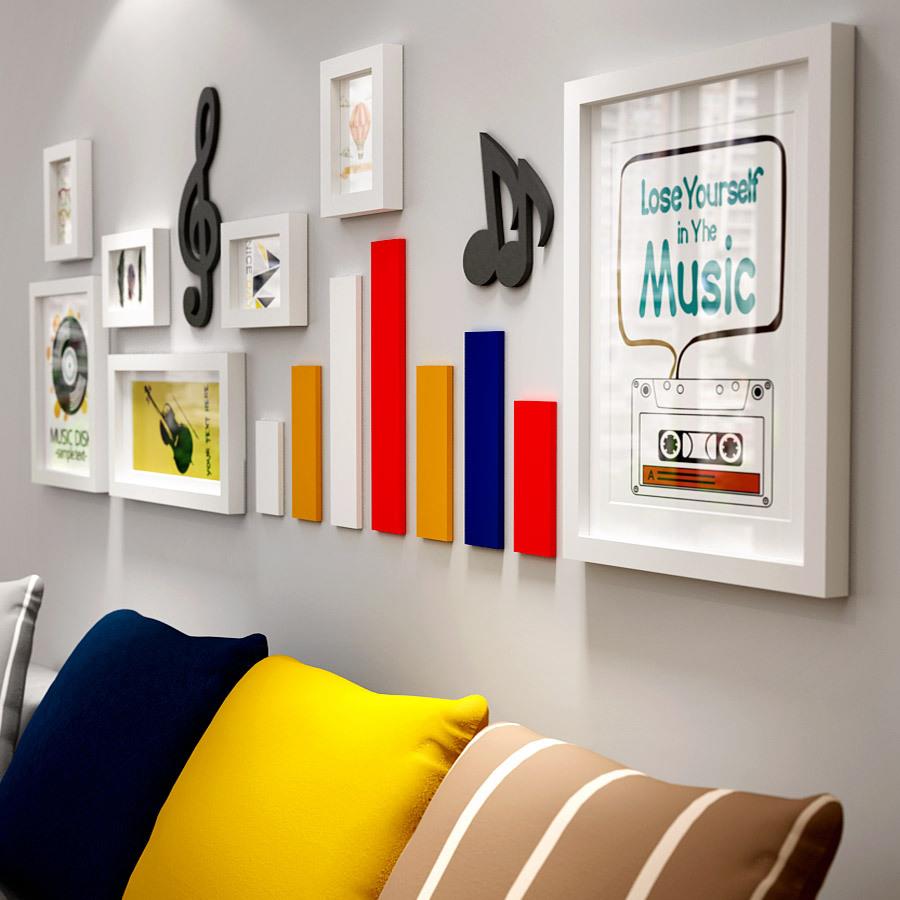 包邮乔治修拉实木相框创意照片墙/相框墙