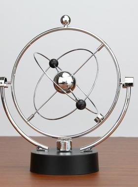 天体轨道办公室摇摆器 书桌摆件银河系永动仪商务工艺品混沌摆件