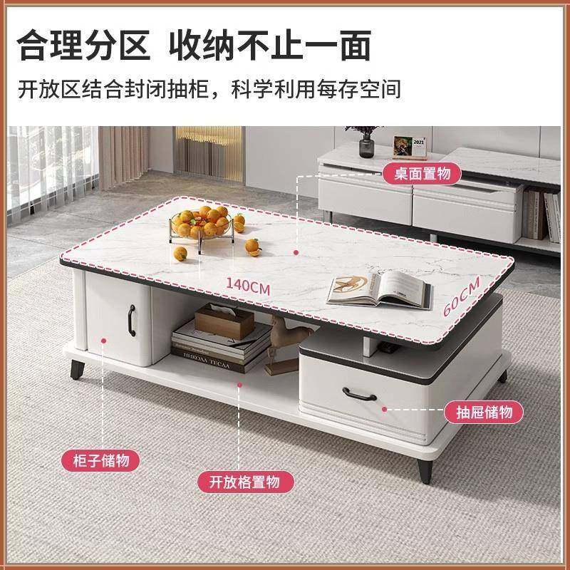 钢化玻璃茶茶几客厅家用025新款台茶桌小长户型出2租屋YUQ方形小