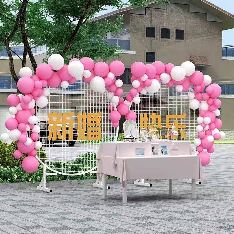 圆形半圆网格展示架幼儿园美工区作品绘画节日婚庆装饰移动网架子图片