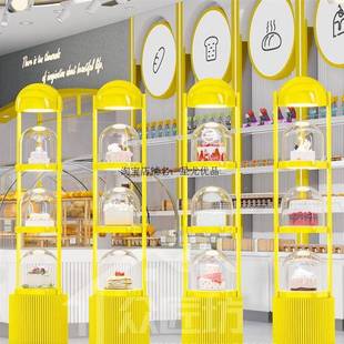 橱以窗蛋网可做发光亚464克力罩甜品台模型星空球糕展示架红墙