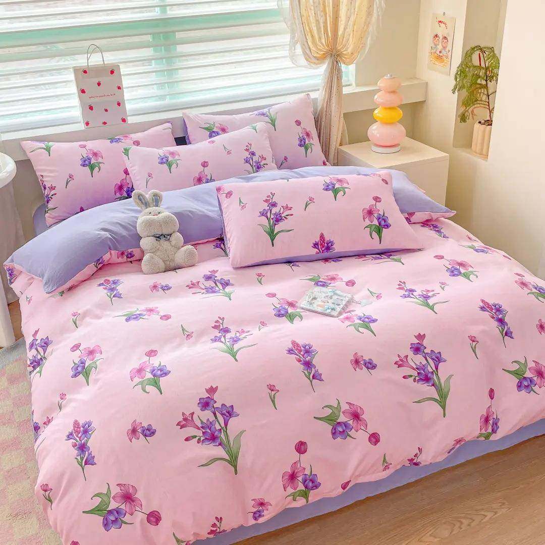 小款清四套学生件宿舍床上床新单三件套被套单cp-kmn-人被罩床品,床上用品,学生床品套件,淘宝优惠券,粉丝福利购,淘宝优惠卷