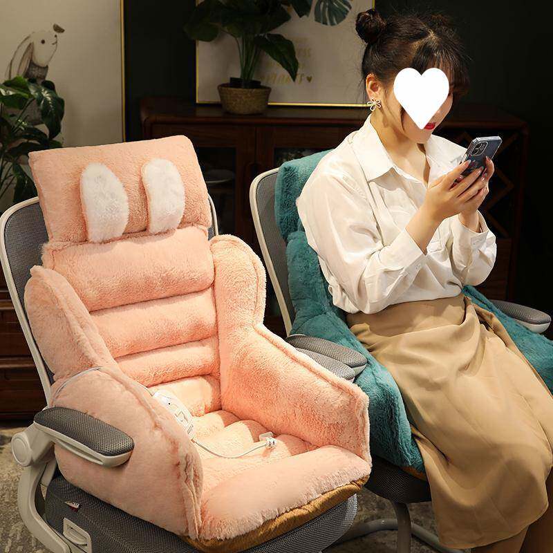 坐垫办公室久坐护腰靠垫靠背一体屁股垫子椅子腰垫椅垫赠送加热垫