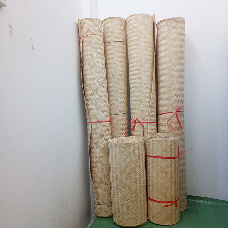 装修吊顶竹编精编竹编饭店酒店民宿农家乐天花板装墙装饰镂空竹网