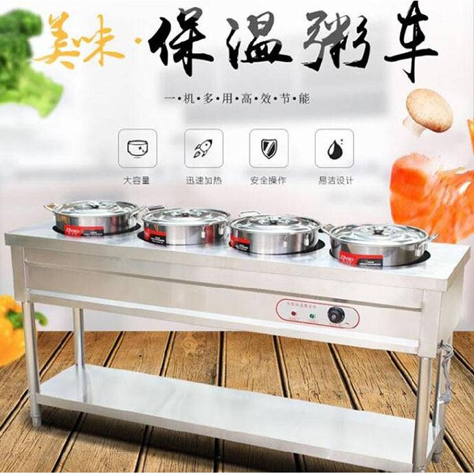 尚厨厂家直销商用不锈钢保温售饭台/电热保温粥车/保温汤池/温包