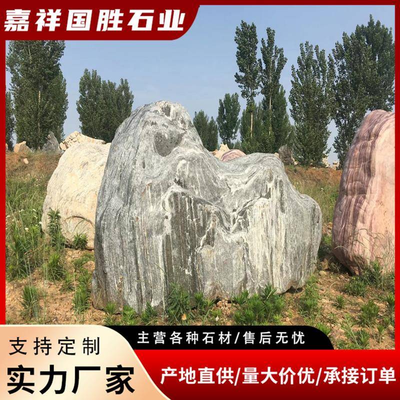 源头厂家风景材 枯山水黑山石天然假草山石公园坪点缀024685 驳石