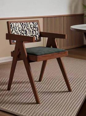 法式复古风餐椅HVG家用餐厅古现代轻奢椅子网红设计师加款中迪昌