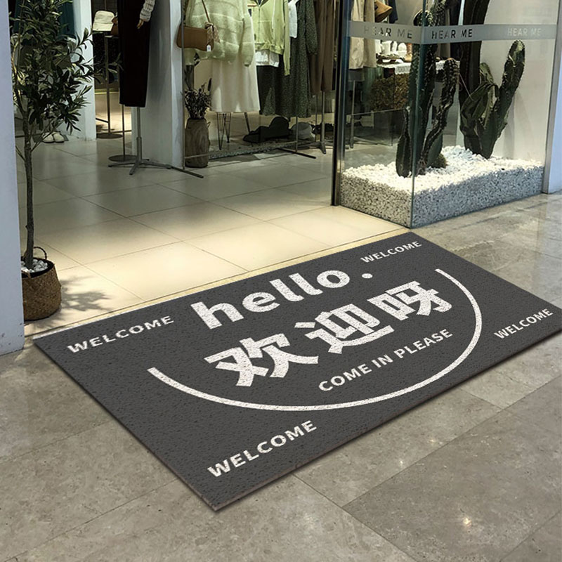 商铺进门丝圈地垫服装店入户门垫家用防滑耐脏脚垫大门口商用地毯