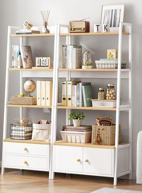 物架卧室落多收纳架客厅层梯形置地靠墙ZRP铁艺展示储物柜书架陈