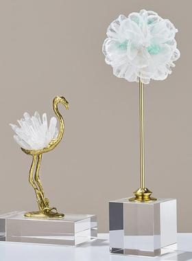 A6L现代轻奢电柜两边摆件家F76HMSH9客厅酒房柜装饰品视玄居关桌