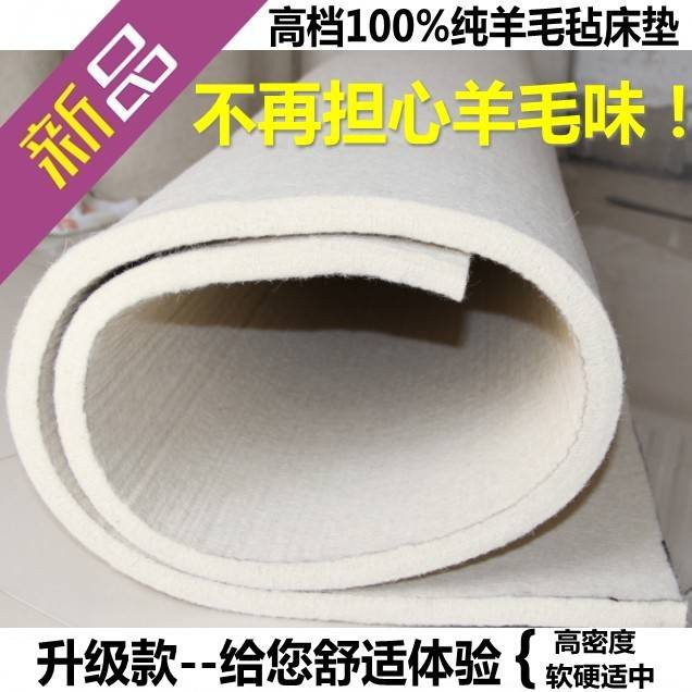 升级款无味纯羊毛毡子可订羊毛毡炕毡垫子学生防潮床毡床毡床新品
